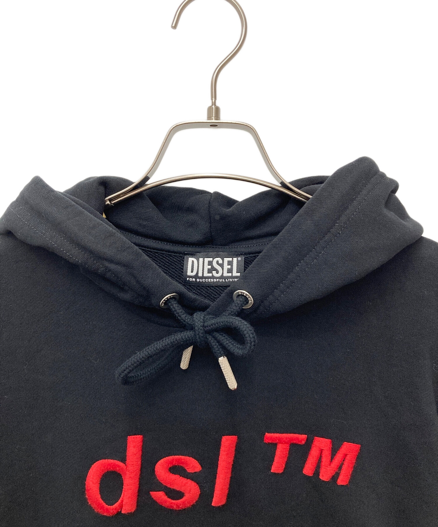 中古・古着通販】DIESEL (ディーゼル) パーカー ブラック サイズ:S