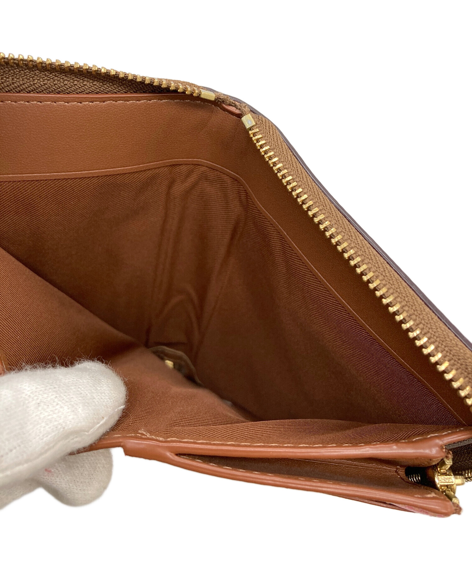 中古・古着通販】COACH (コーチ) 2つ折り財布 ブラウン｜ブランド