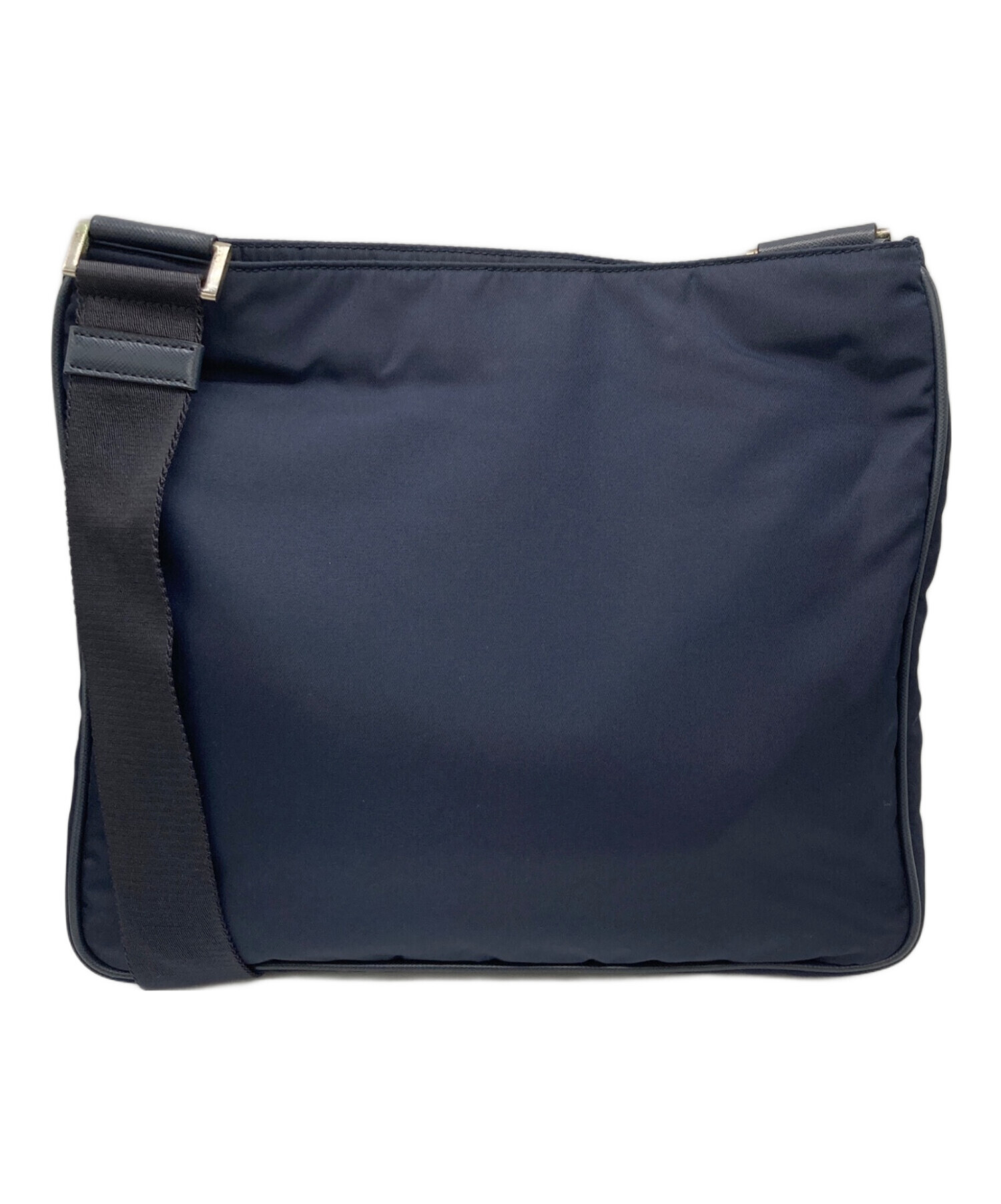 中古・古着通販】PRADA (プラダ) ナイロンショルダーバッグ ネイビー 