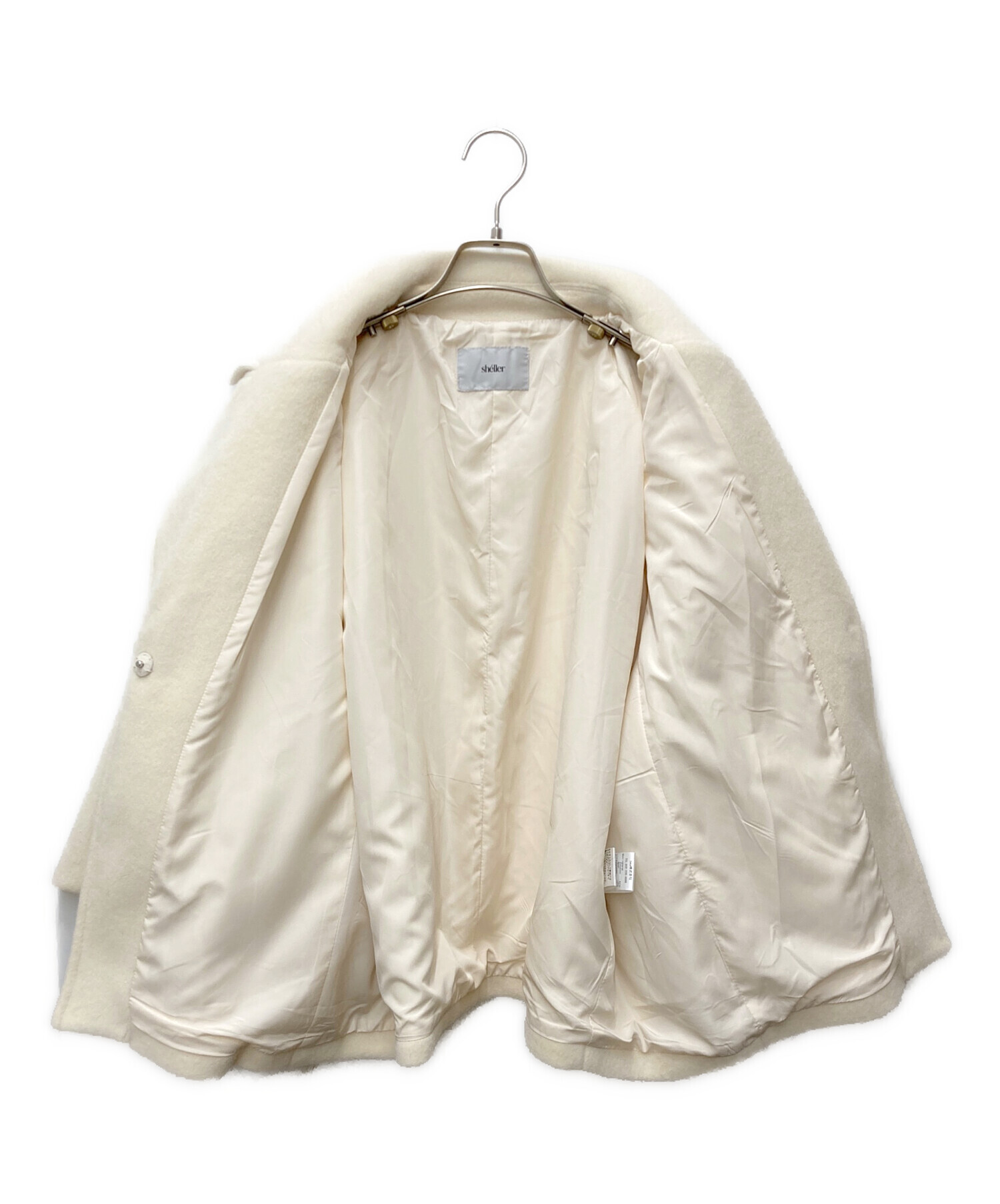 中古・古着通販】sheller (シェリエ) ミドルコート FOX FUR pocket 