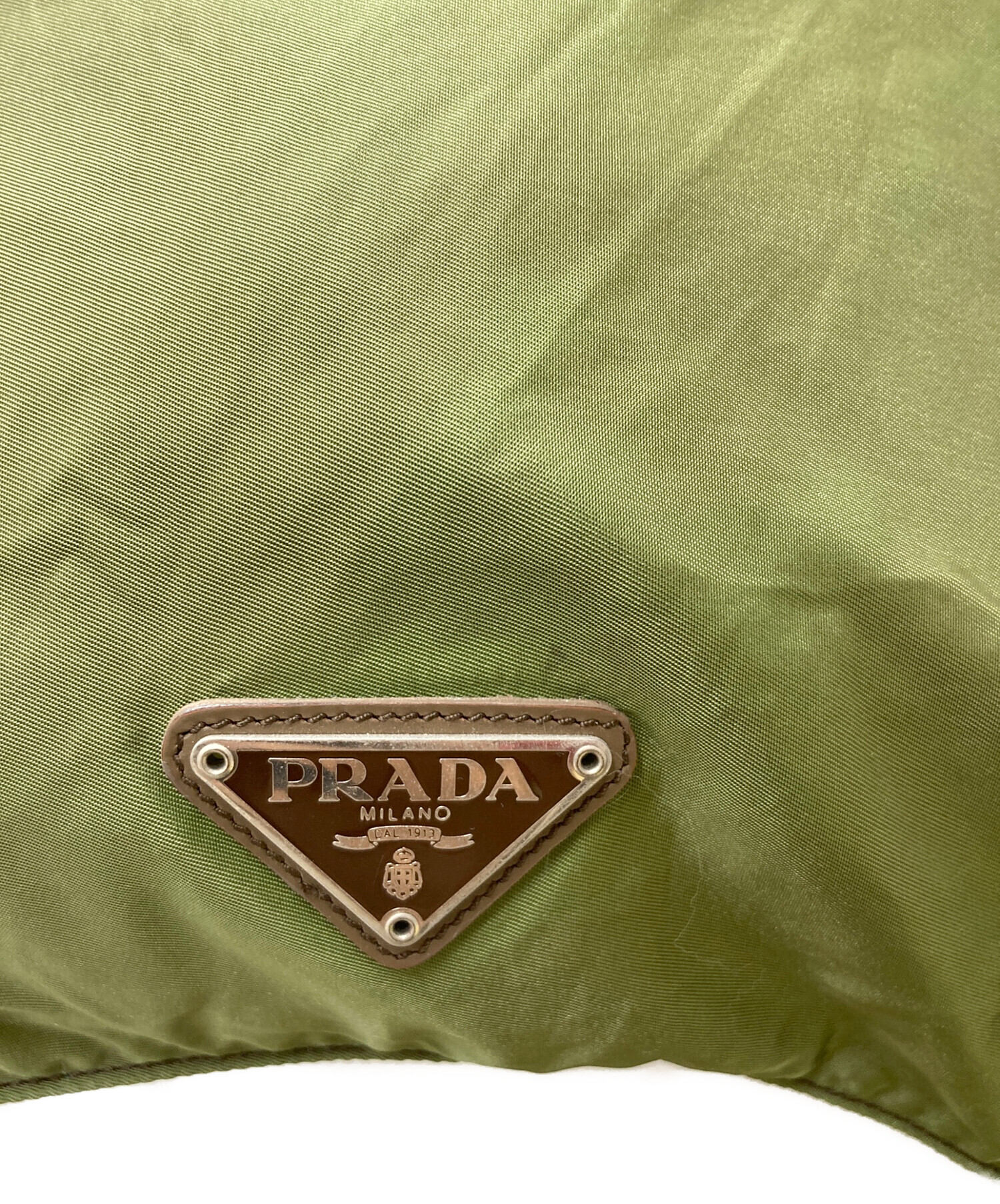 中古・古着通販】PRADA (プラダ) 巾着バッグ グリーン｜ブランド・古着