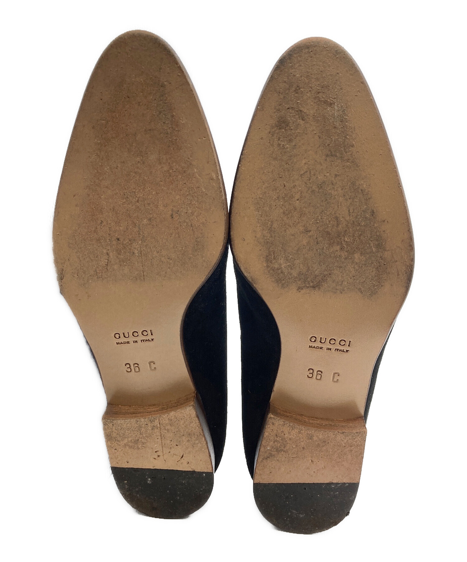 GUCCI グッチ イタリア製 スエード パンプス23.5CM 中古・古着通販】GUCCI (グッチ) ホースビットスエードパンプス