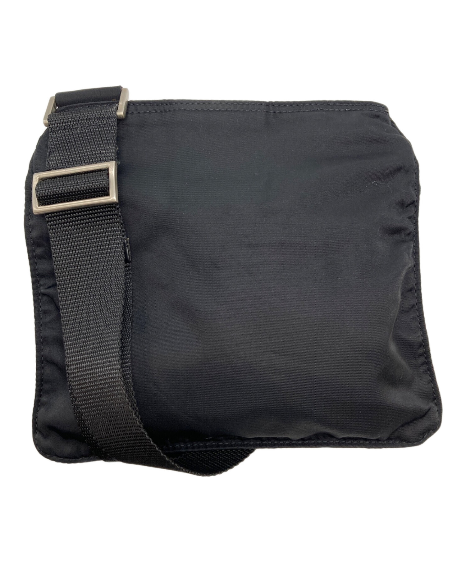 レア　PRADA プラダ　ナイロンショルダーバッグ　サコッシュ　ブラック 中古・古着通販】PRADA (プラダ) ナイロンショルダーサコッシュ