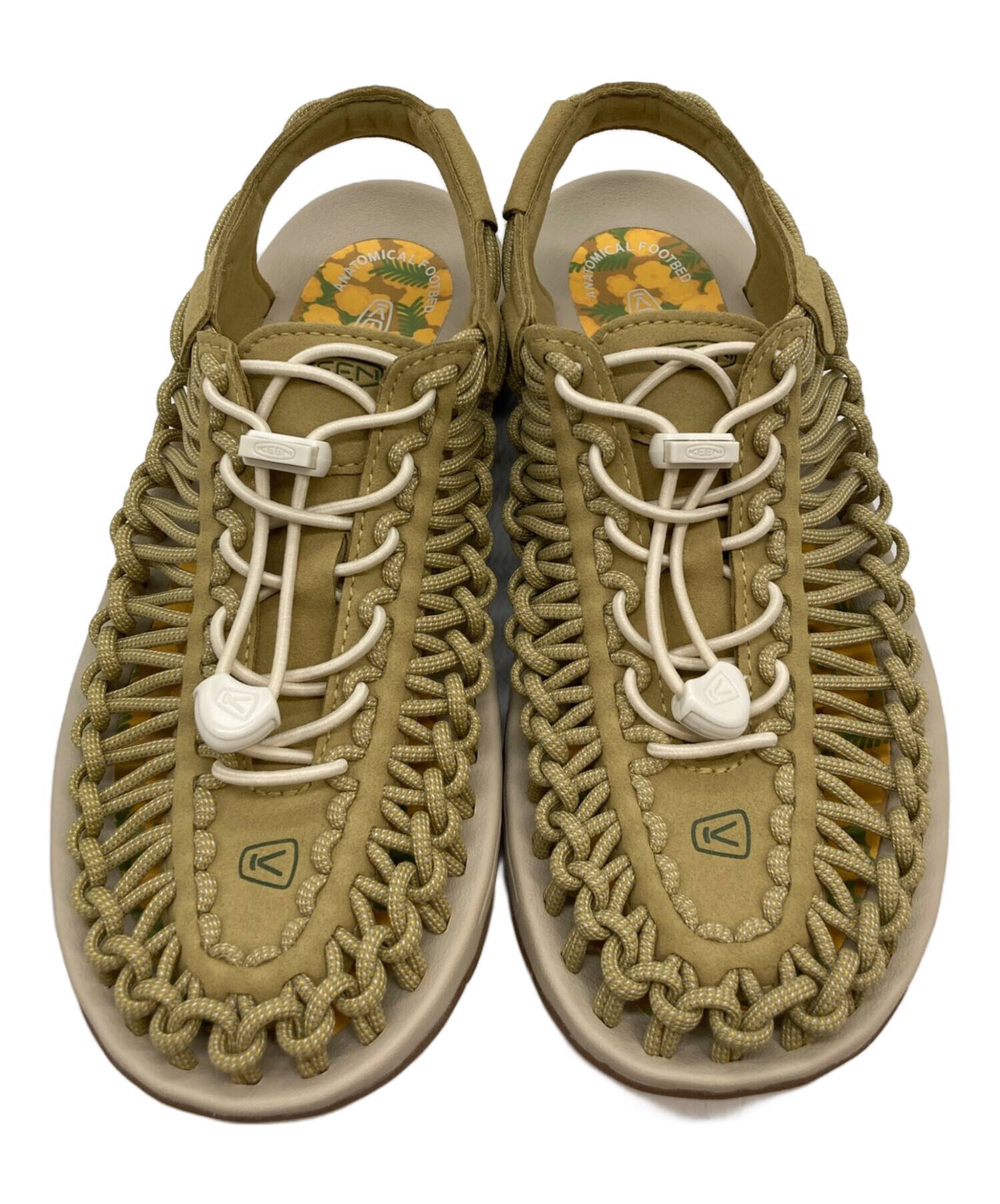 中古・古着通販】KEEN (キーン) ユニーク 編み込みサンダル 黄緑