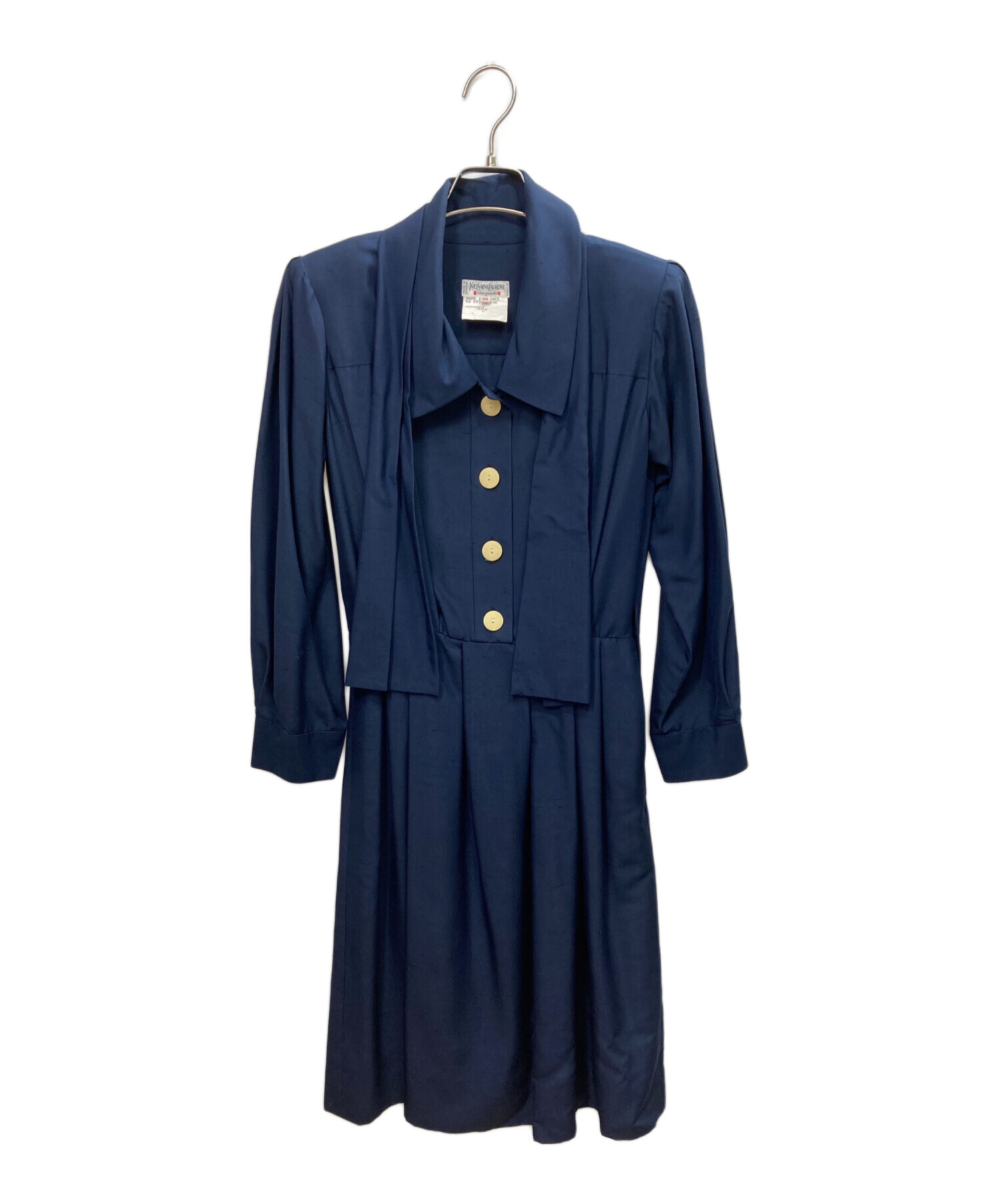 SAINT LAURENT rive gauche ワンピース ミモレ丈 36 中古・古着通販】Yves Saint Laurent Rive Gauche (イヴ・サンローラン