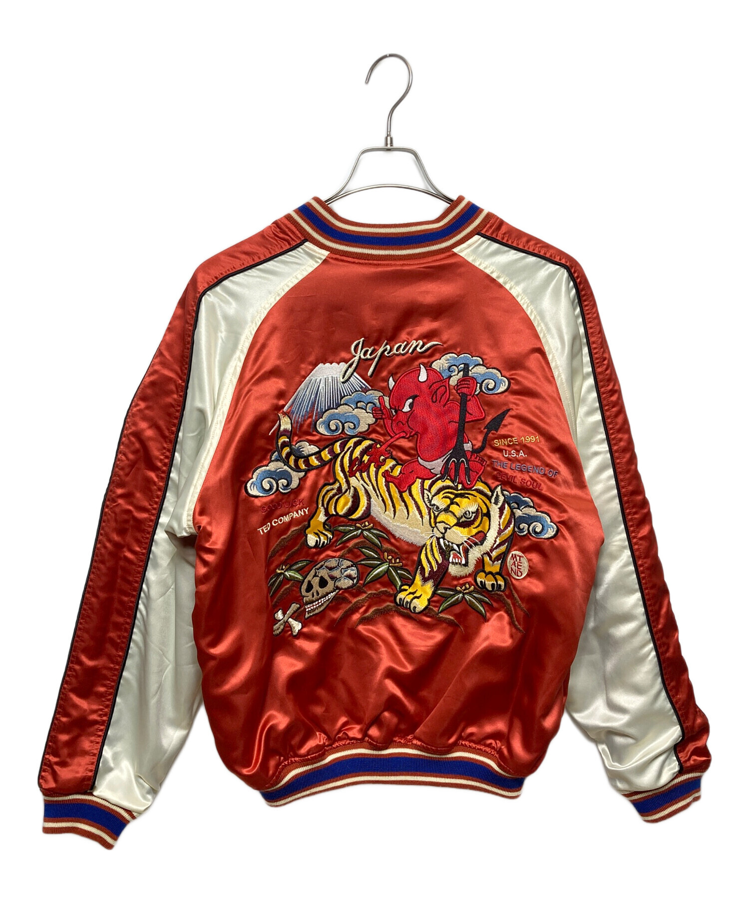 テッドマン　スカジャン　サイズ42 中古・古着通販】TED MAN (テッドマン) スカジャン ブラック×オレンジ