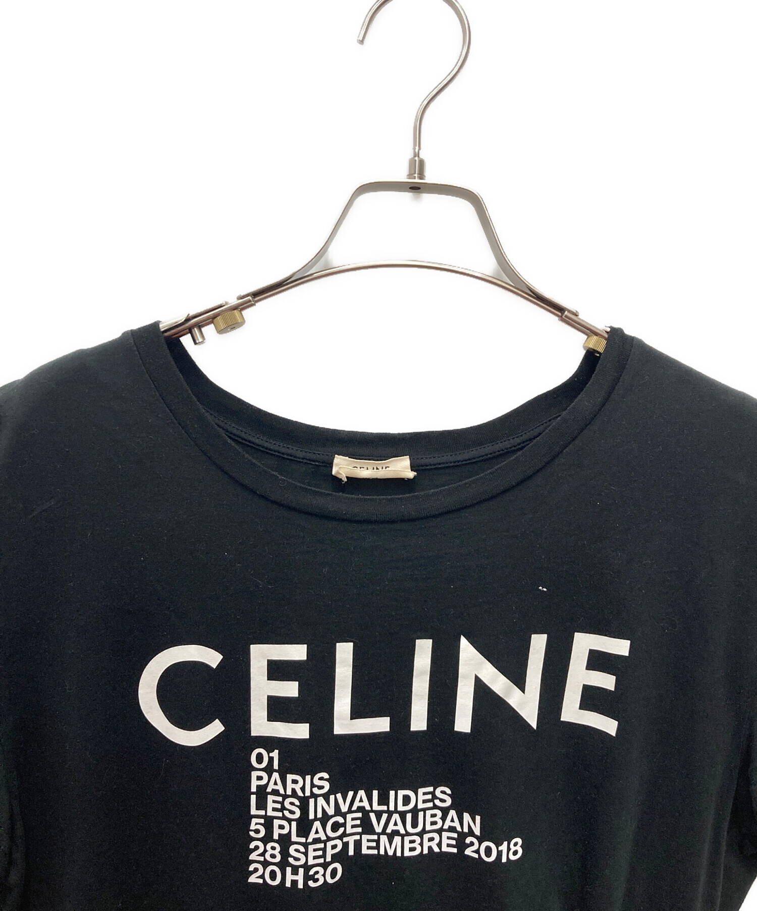 中古・古着通販】CELINE (セリーヌ) インビテーションTシャツ ブラック 