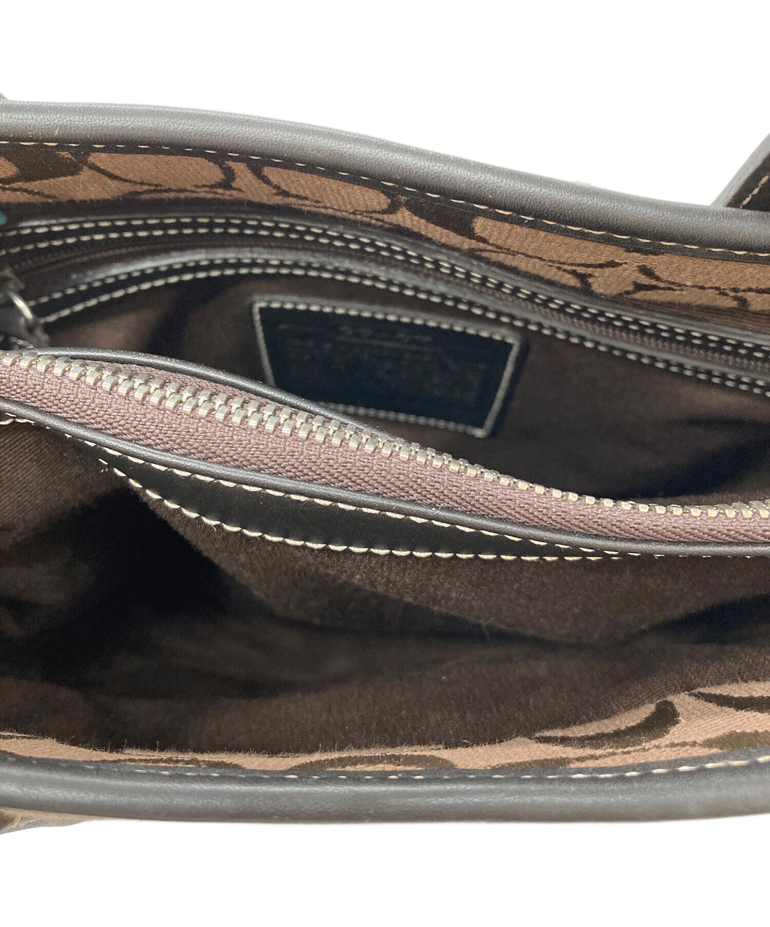 COACH ブラウン スエード ハンドバッグ フロントポケット付き 焦げ茶 楽天市場】コーチ スエード バッグ ブラウンの通販