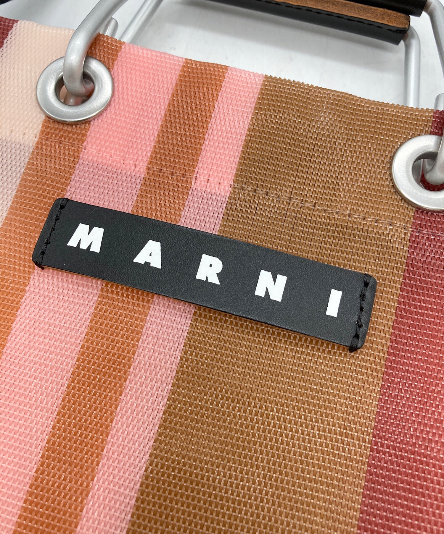 中古・古着通販】MARNI (マルニ) STRIPE MINI SHOULDER BAG レッド