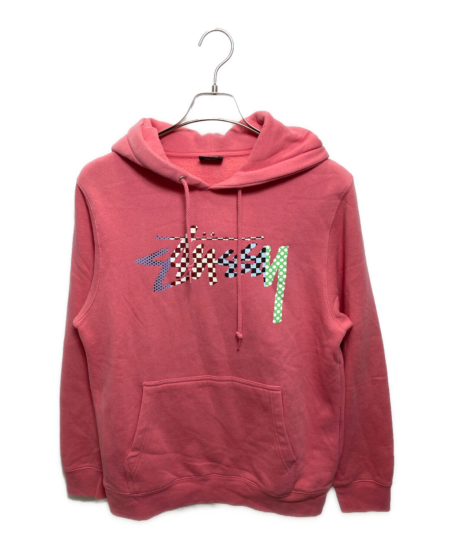 中古・古着通販】stussy (ステューシー) パーカー ピンク サイズ:S