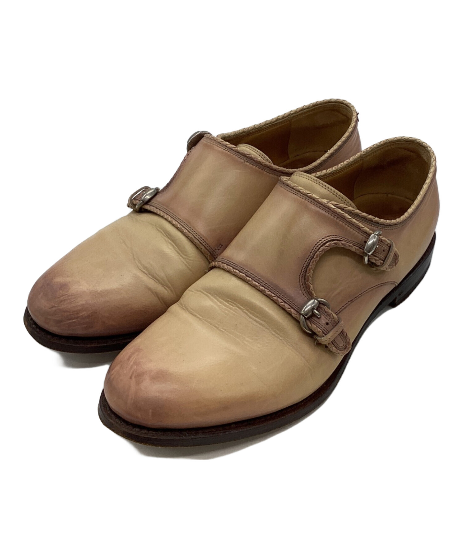 グッチ　ダブルG付きメンズレースアップシューズ　27.5センチused 中古・古着通販】GUCCI (グッチ) ダブルモンクストラップシューズ