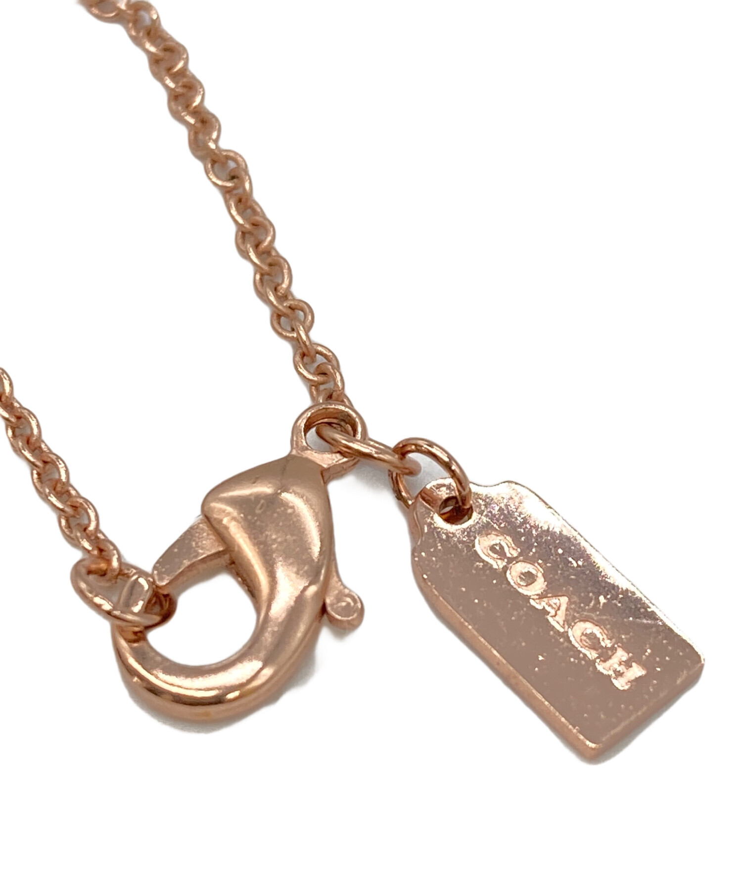 中古・古着通販】COACH (コーチ) アーチストーンネックレス ゴールド 