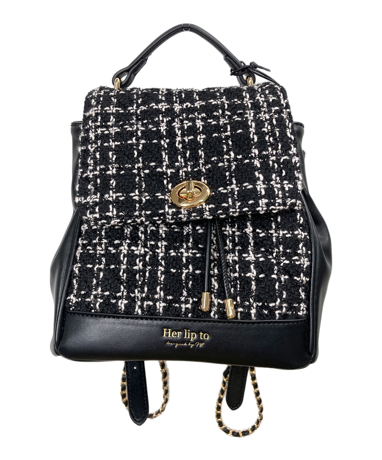 中古・古着通販】Her lip to (ハーリップトゥ) Tweed Mini Backpack 