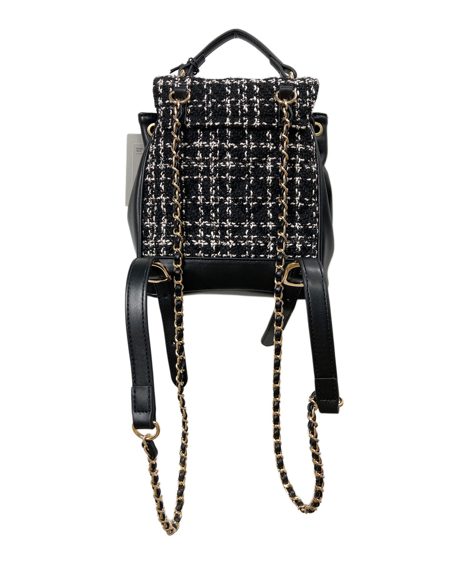 中古・古着通販】Her lip to (ハーリップトゥ) Tweed Mini Backpack 中古・古着通販】Her lip to (ハーリップトゥ) Tweed Mini Backpack