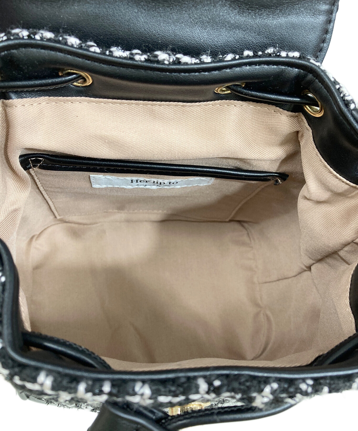 中古・古着通販】Her lip to (ハーリップトゥ) Tweed Mini Backpack
