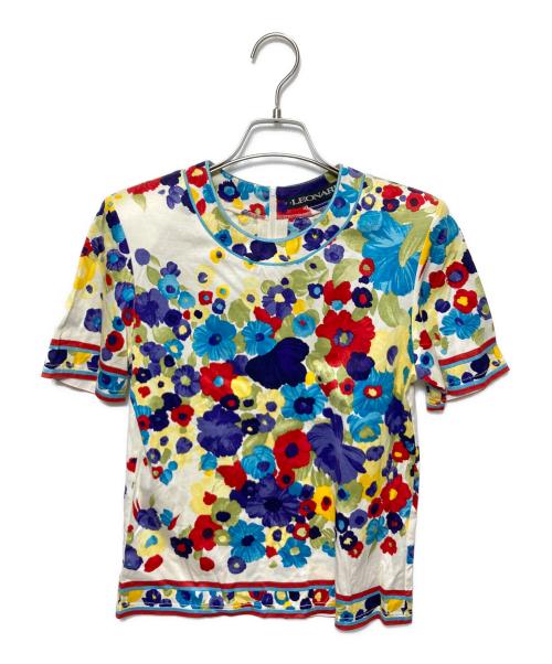 美品　LEONARD FASHION 花柄 半袖カットソー 中古・古着通販】LEONARD (レオナール) 花柄半袖カットソー マルチ