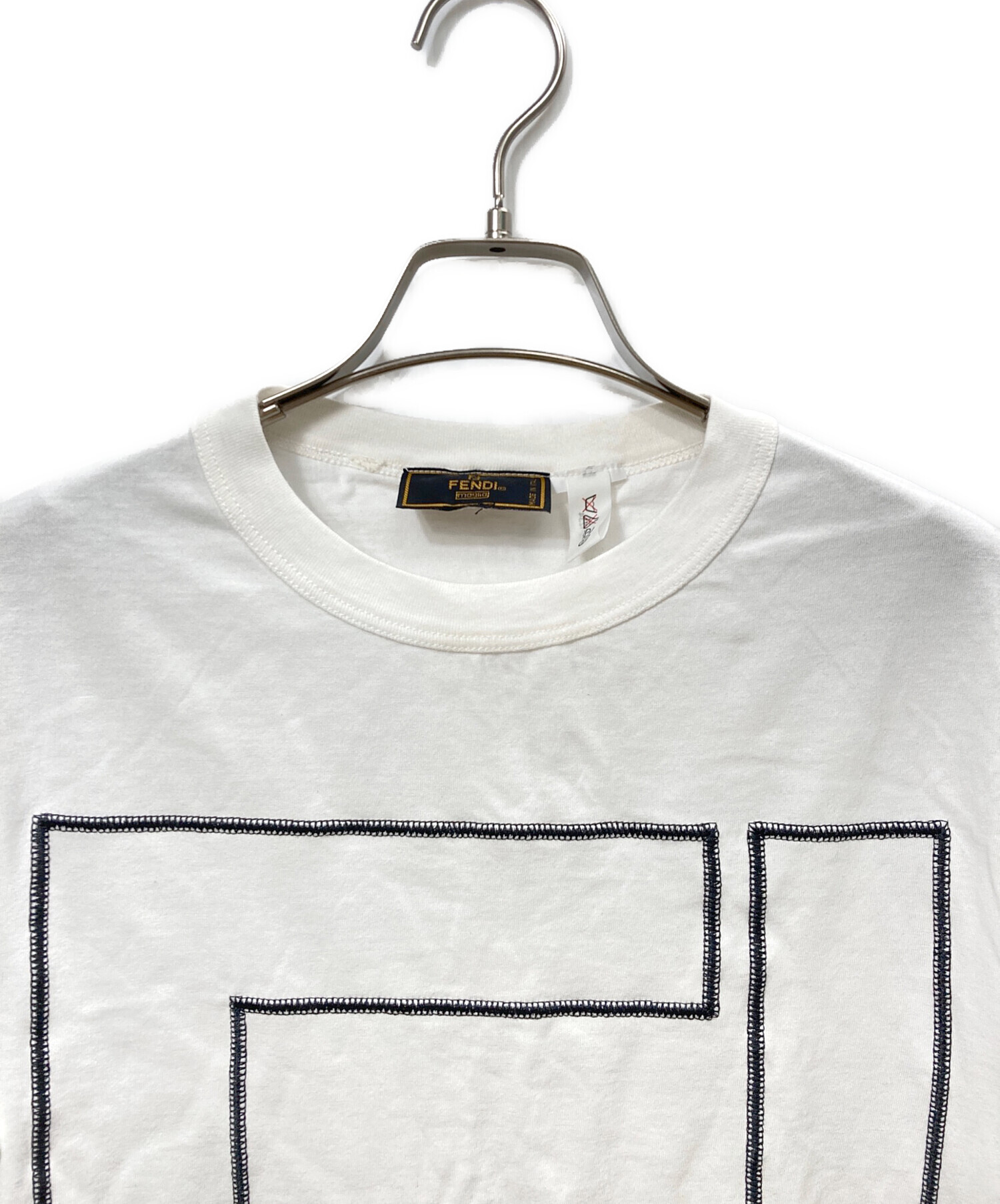 中古・古着通販】FENDI (フェンディ) FFロゴTシャツ ホワイト サイズ