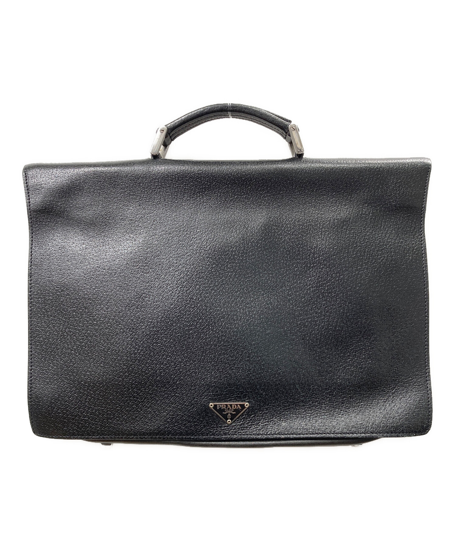 90s PRADA ブラック ビジネスバッグ old プラダ 中古・古着通販】PRADA (プラダ) ビジネスバッグ ブラック｜ブランド