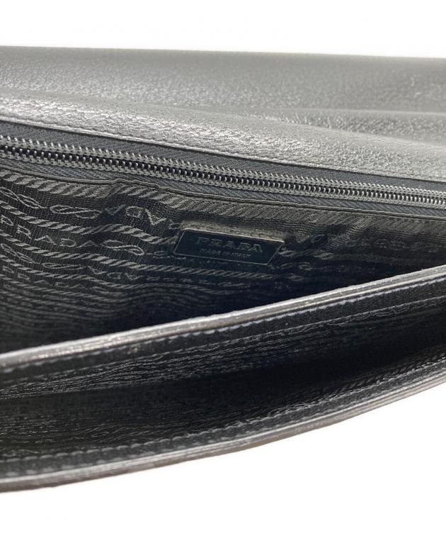 中古・古着通販】PRADA (プラダ) ビジネスバッグ ブラック｜ブランド