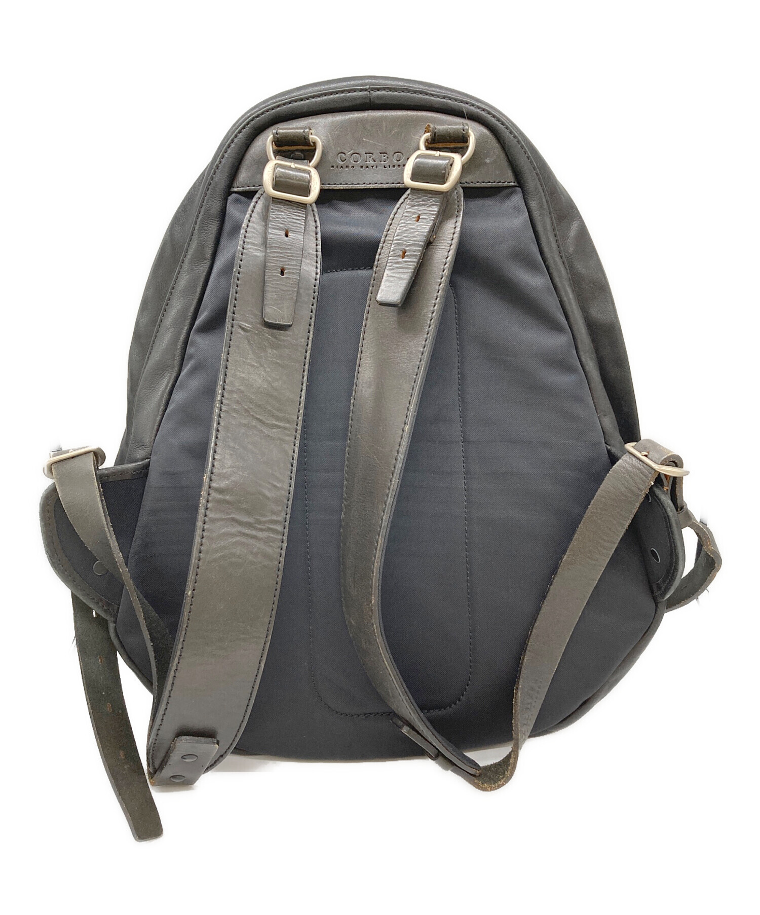 中古・古着通販】CORBO (コルボ) レザーリュック ブラック｜ブランド