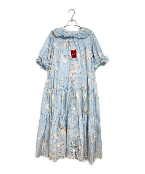 中古・古着通販】PINK HOUSE (ピンクハウス) さざ波とねこプリント