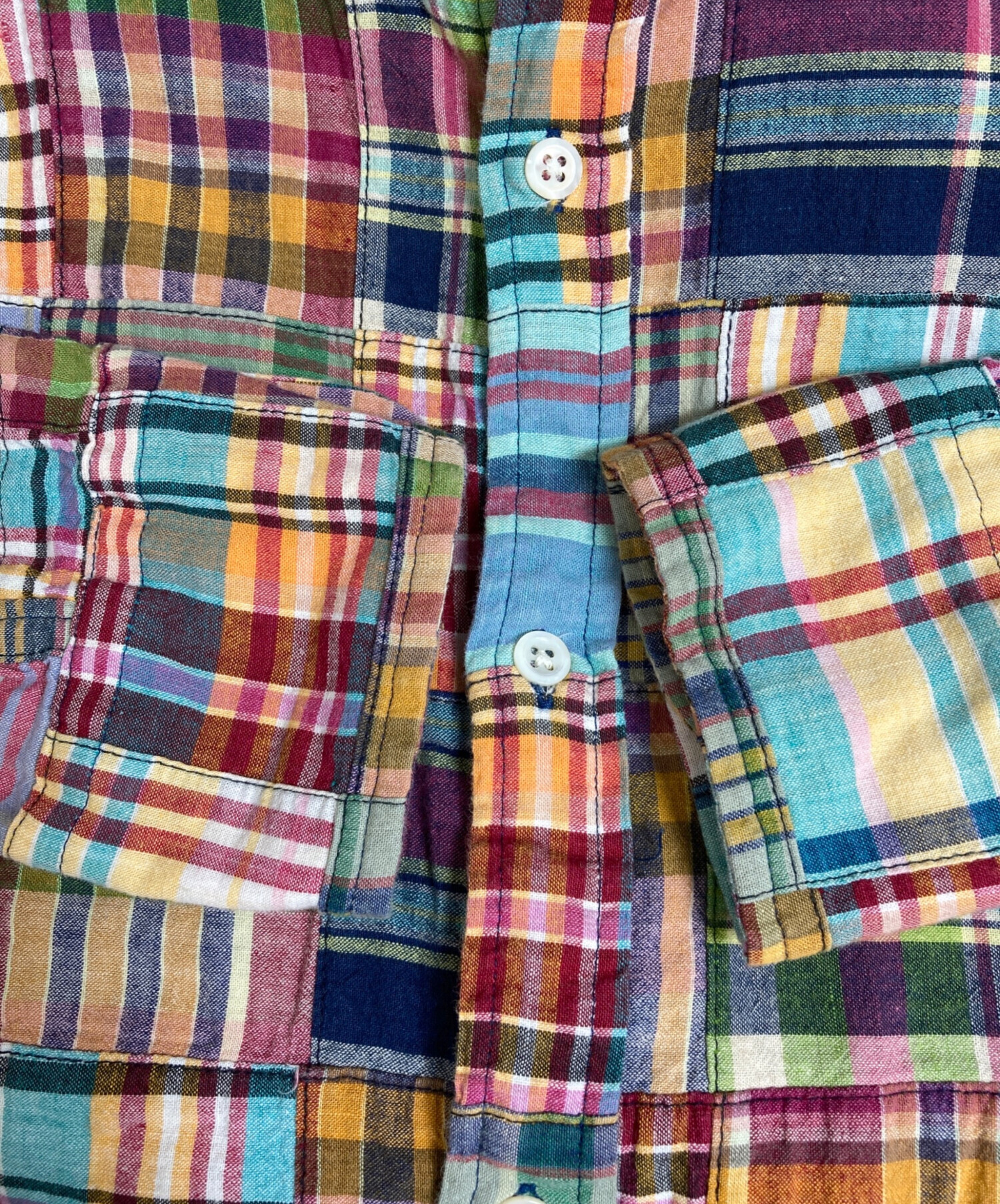 中古・古着通販】RALPH LAUREN (ラルフローレン) パッチワークシャツ
