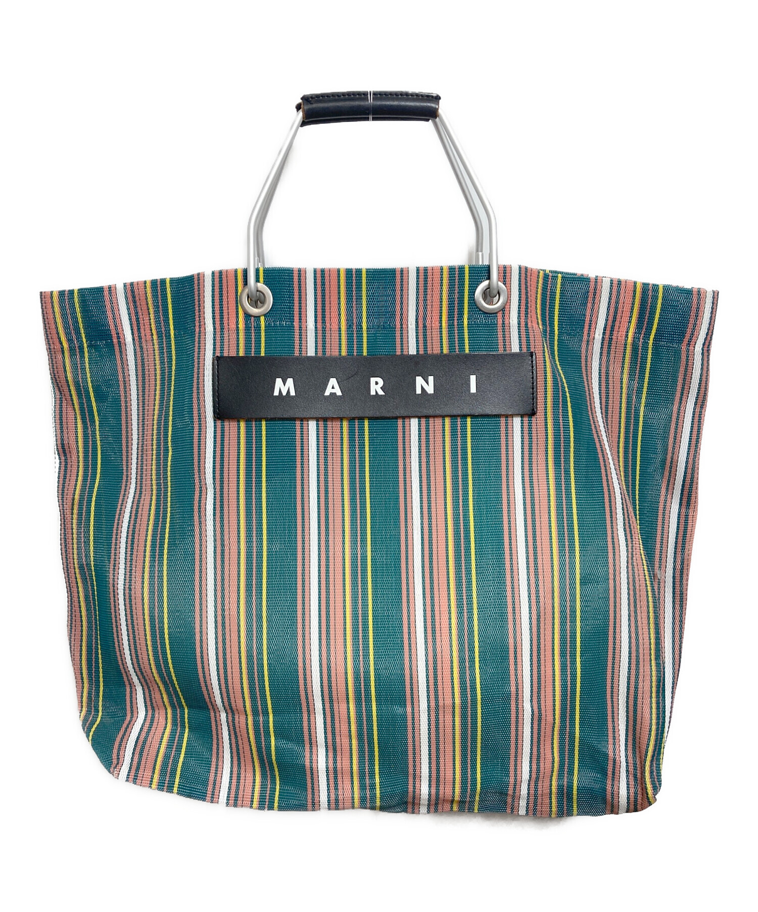 中古・古着通販】MARNI (マルニ) フラワーカフェストライプバッグ 