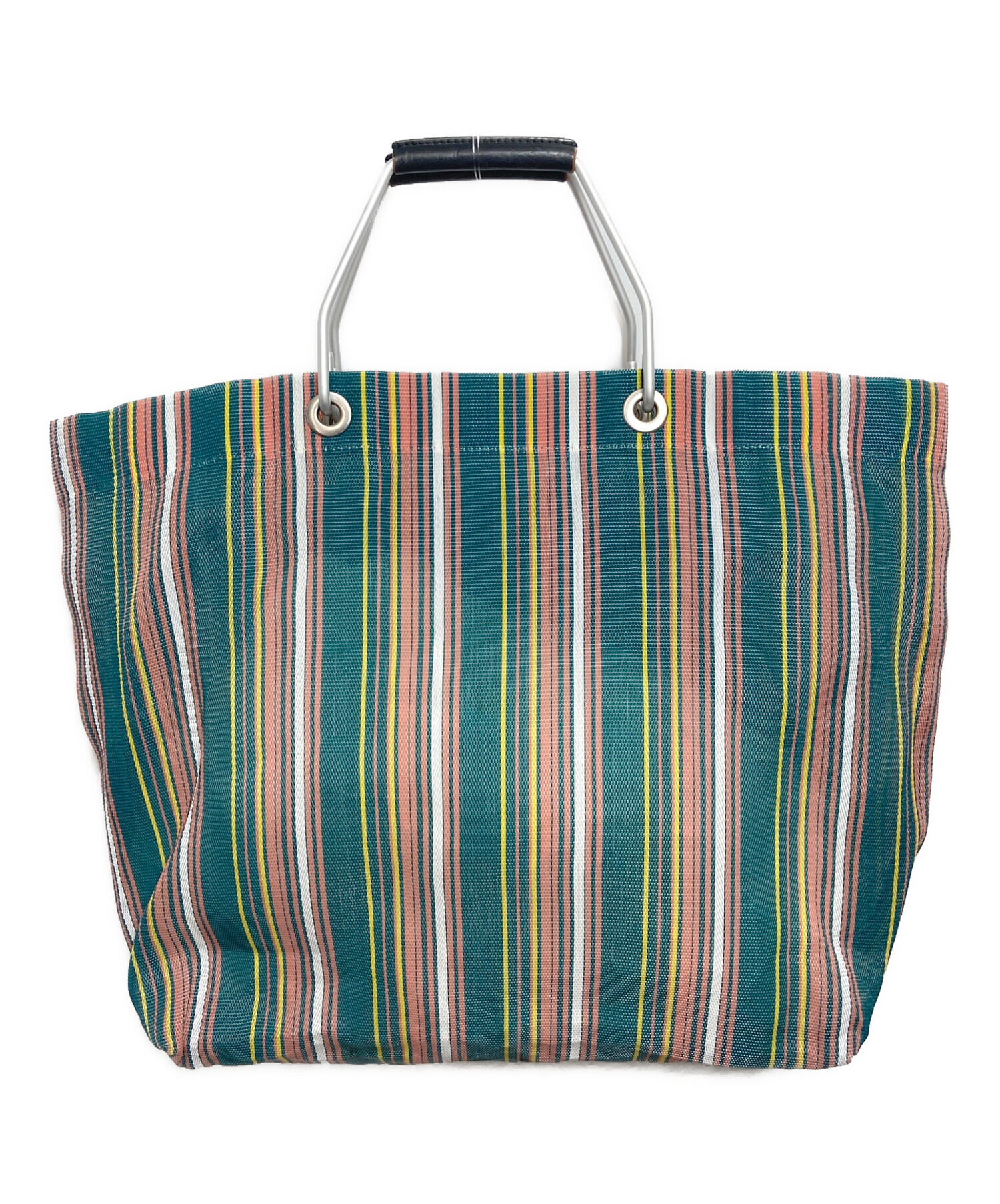 中古・古着通販】MARNI (マルニ) フラワーカフェストライプバッグ 