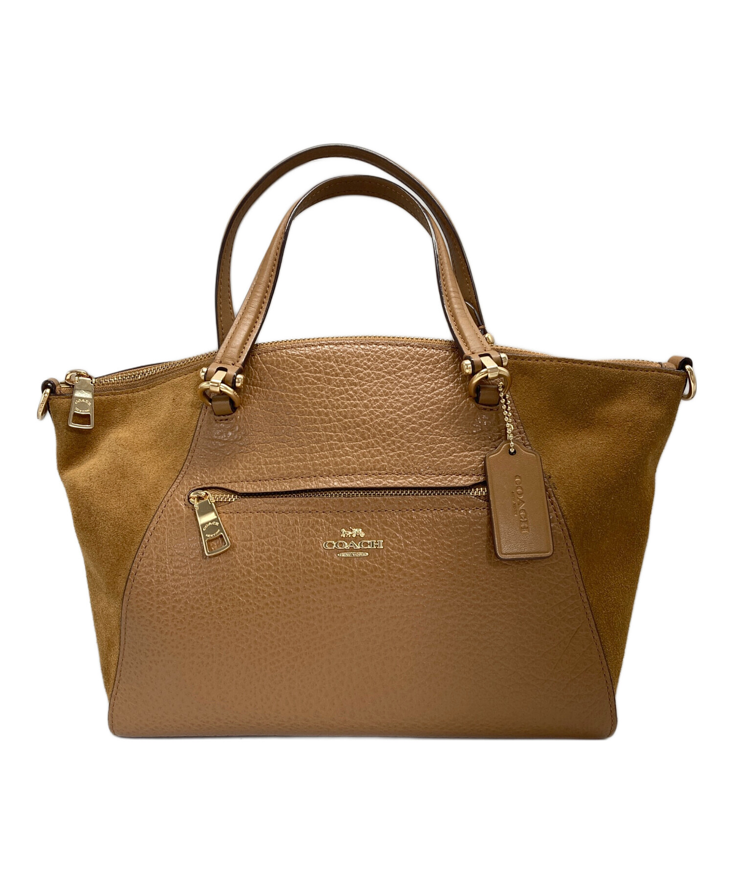 COACH 2WAY レザーバッグ　ブラウン USA製 COACH オールドコーチ 2way レザー バッグ