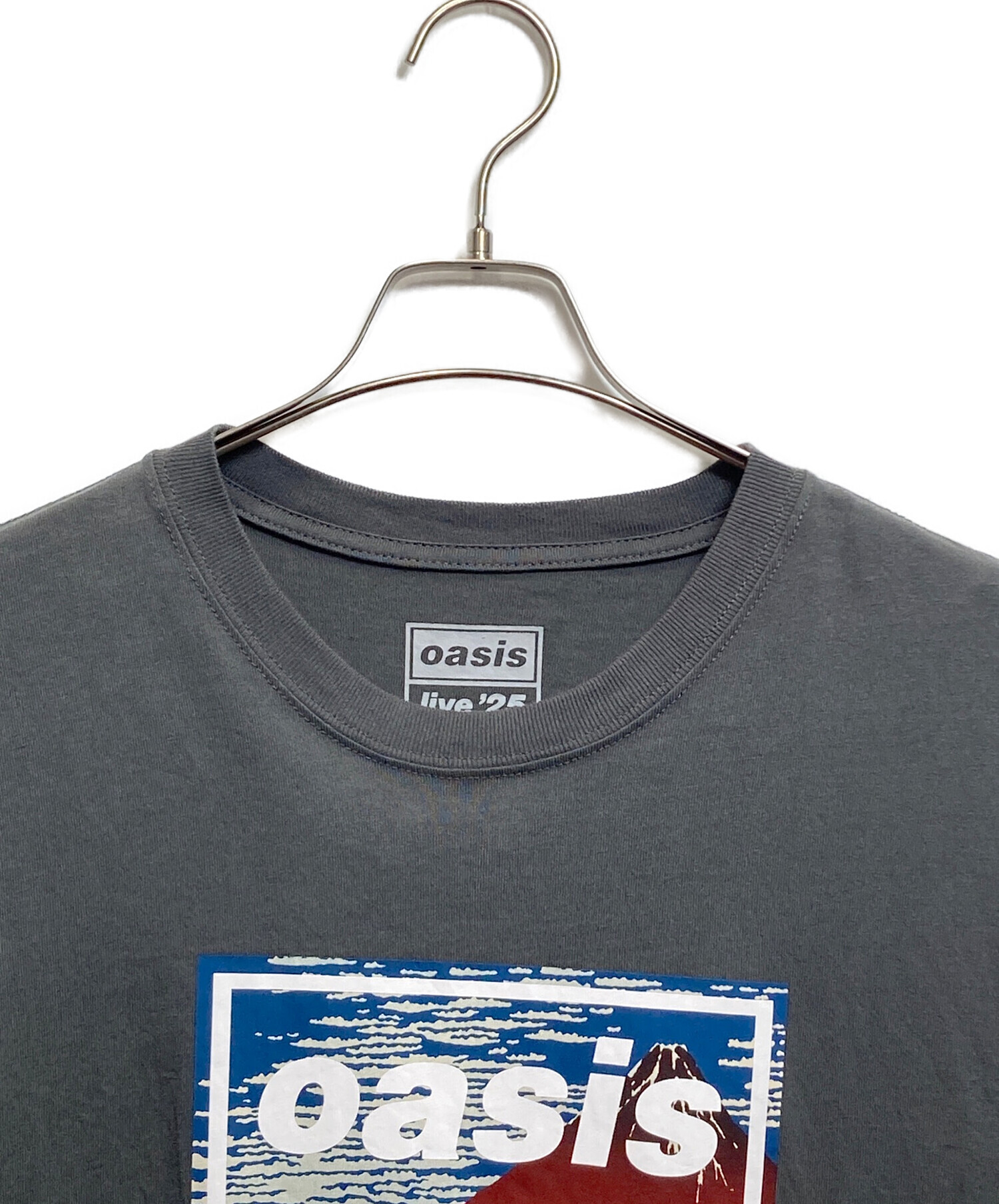 中古・古着通販】oasis (オアシス) プリントTシャツ グレー サイズ:L