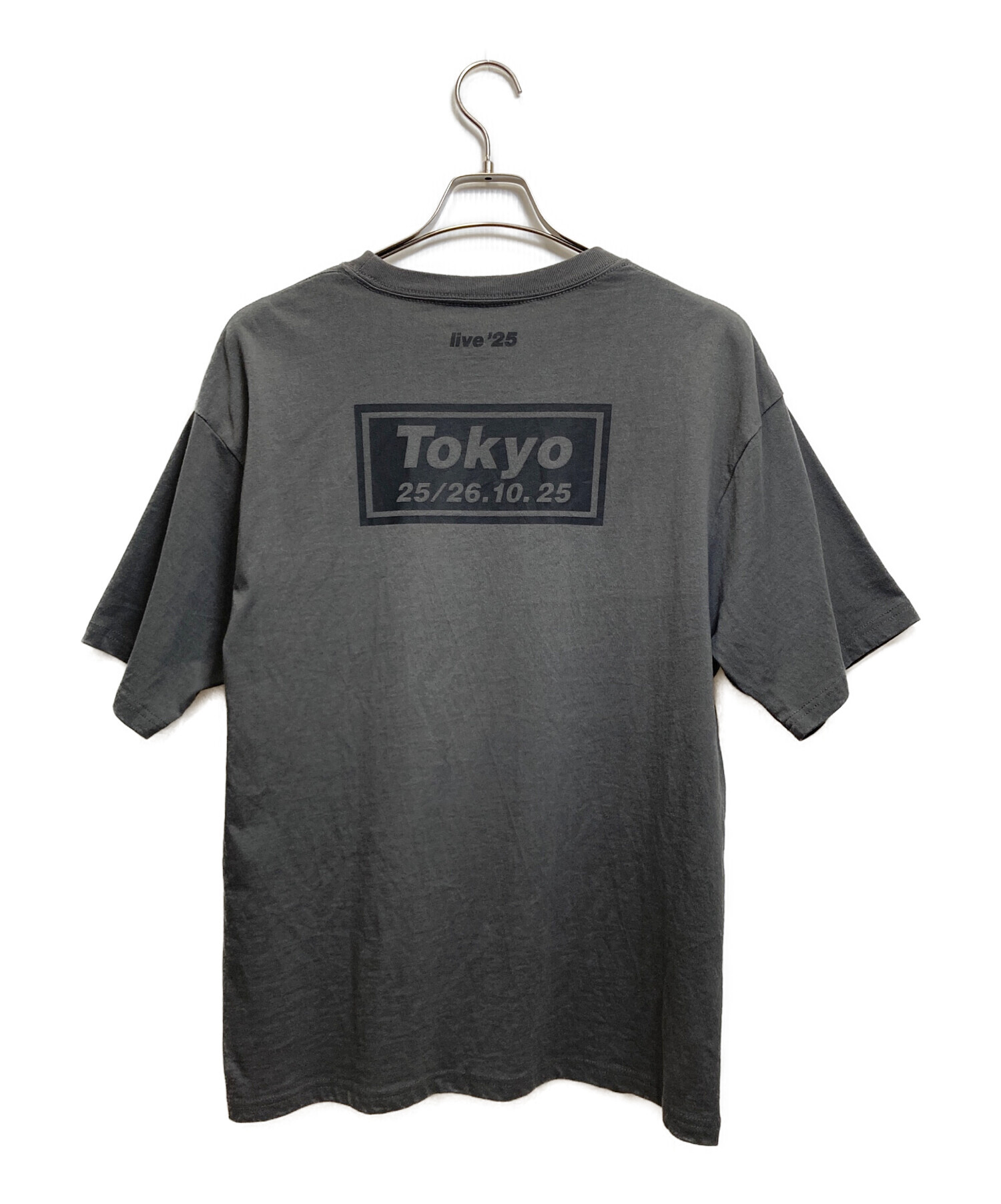 OASIS 9 プリント Tシャツ Mサイズ グレー 中古・古着通販】oasis (オアシス) プリントTシャツ グレー サイズ:L