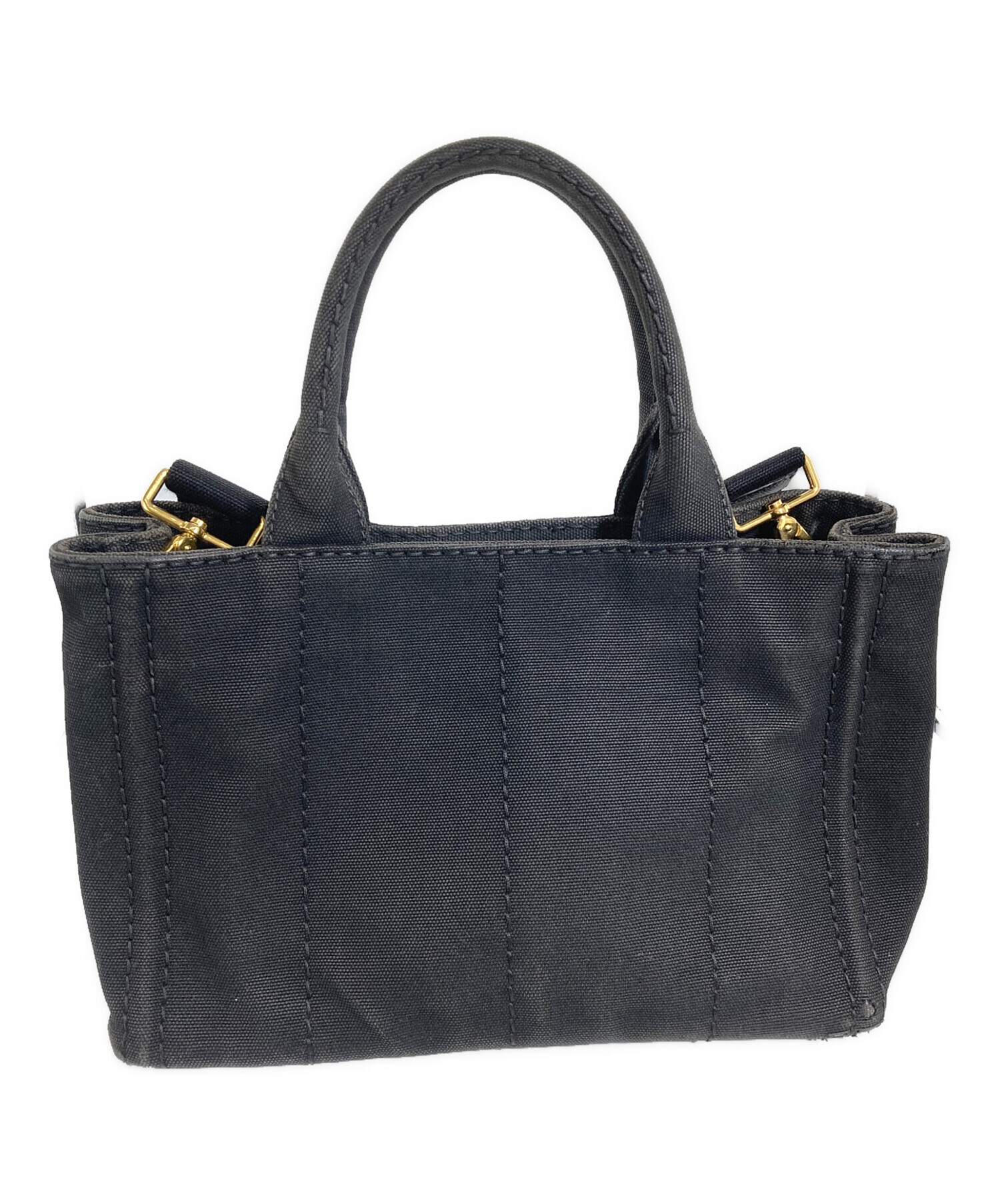 中古・古着通販】PRADA (プラダ) カナパ2WAYトートバッグ ブラック
