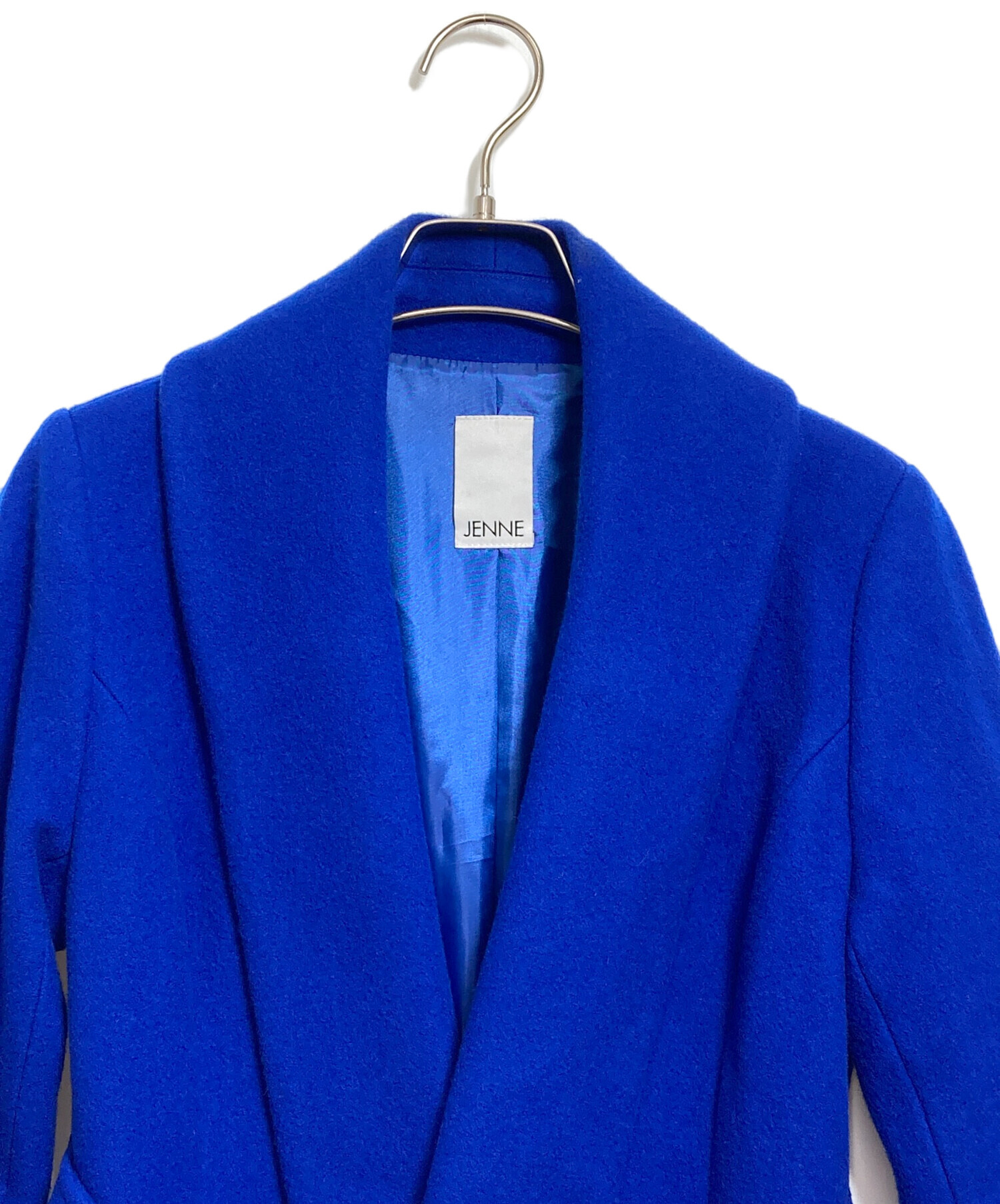 中古・古着通販】JENNE (ジェンヌ) JENNEウールコート ブルー サイズ:S
