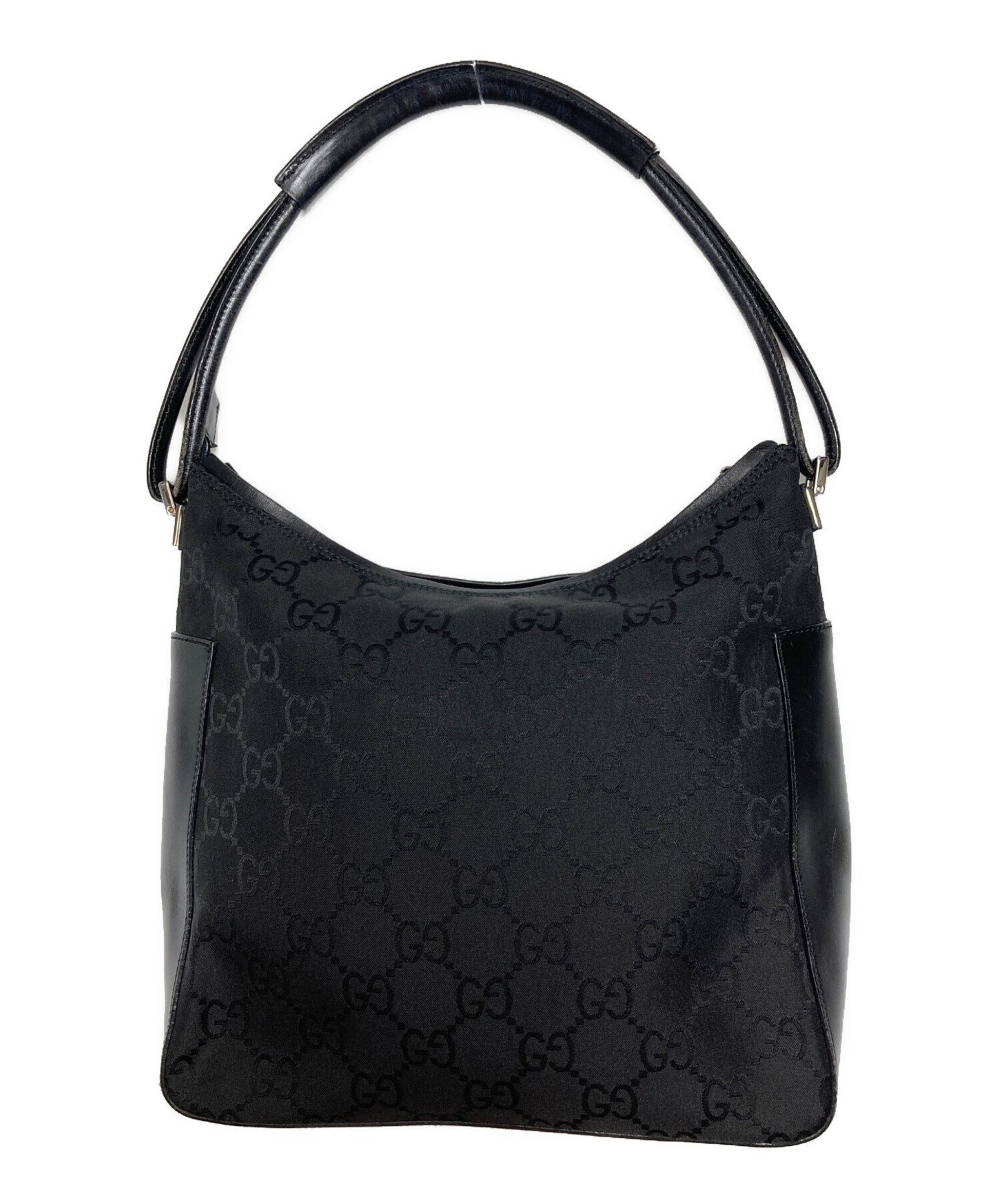 GUCCI 美品 ナイロン レザー ショルダーバッグ 中古・古着通販】GUCCI (グッチ) GGナイロンワンショルダーバッグ