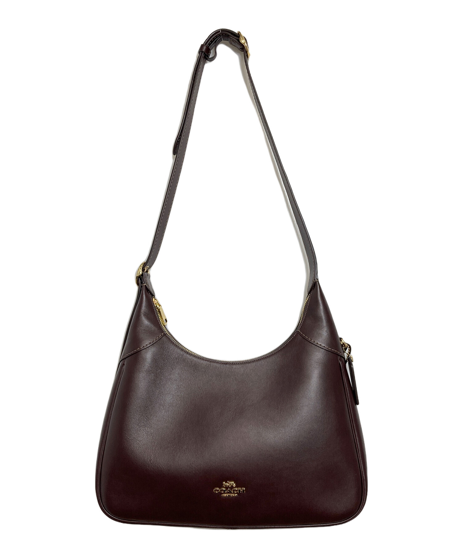 美品 コーチ ワンショルダーバッグ ブラウン キャンバス 11617 中古・古着通販】COACH (コーチ) ワンショルダーバッグ ブラウン