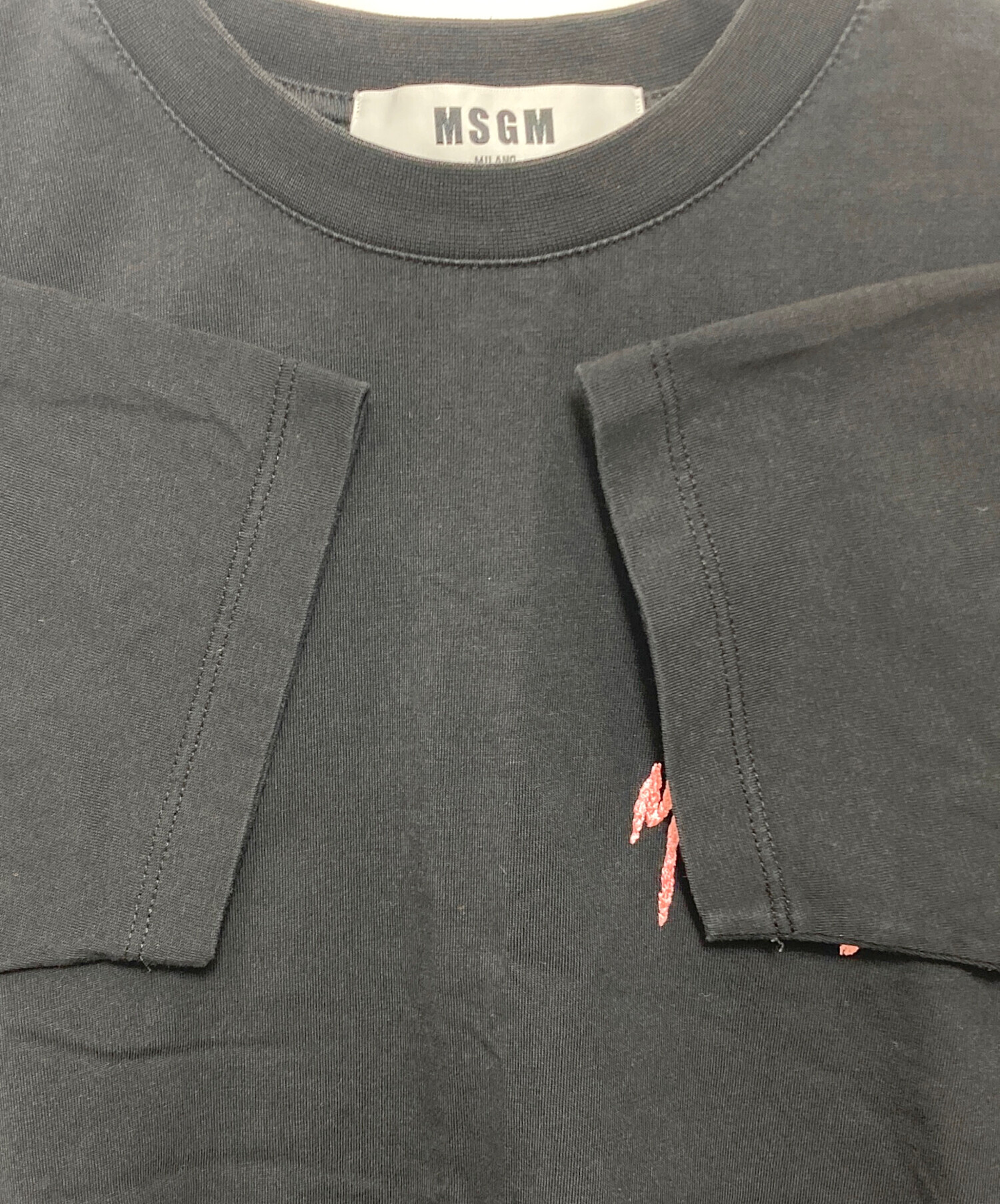 中古・古着通販】MSGM (エムエスジーエム) Tシャツ ブラック サイズ:S