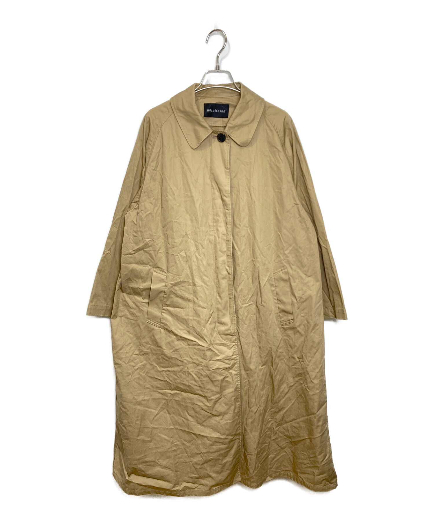 中古・古着通販】mizuiro-ind (ミズイロインド) ステンカラーコート