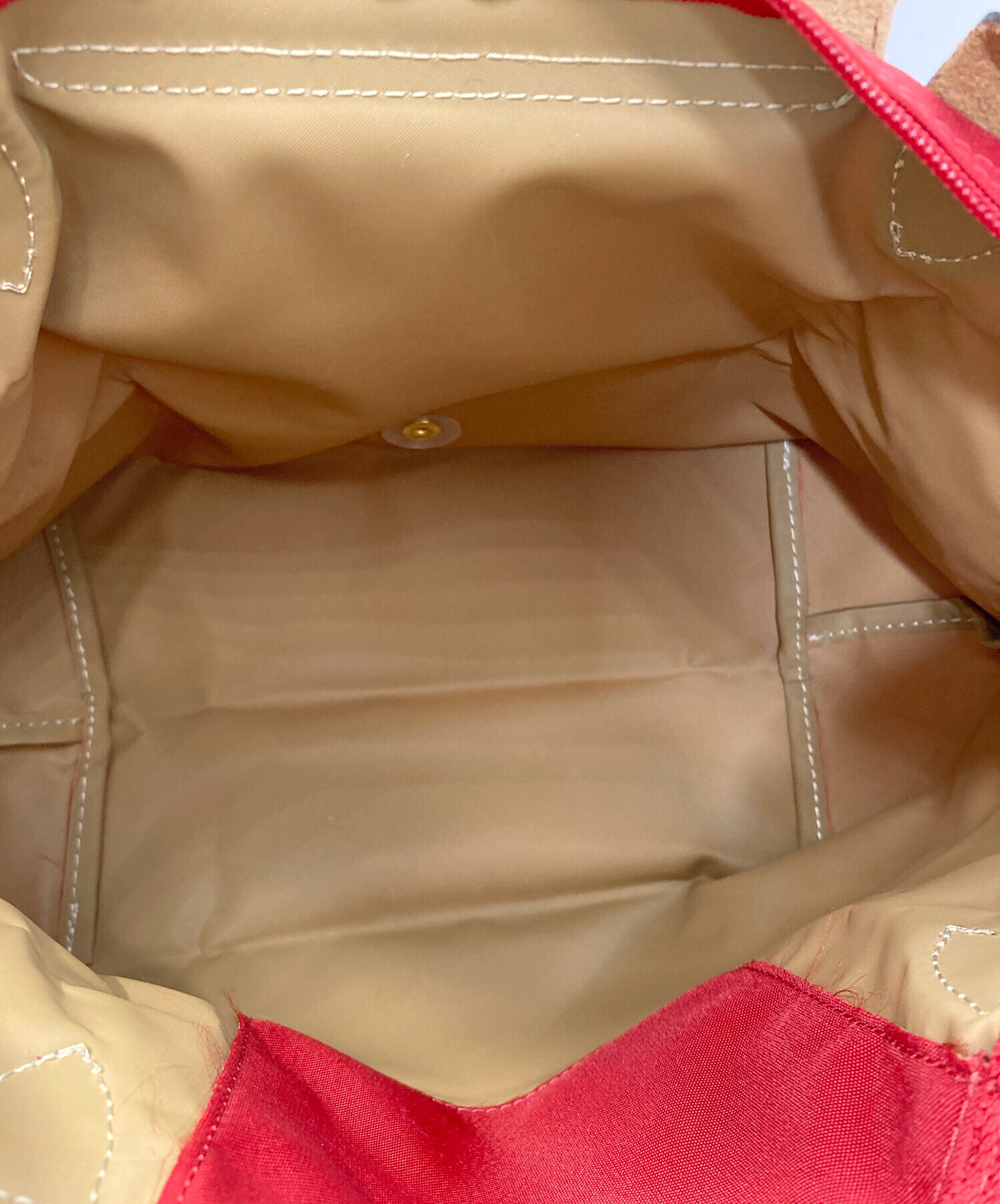 中古・古着通販】LONGCHAMP (ロンシャン) ハンドバッグ レッド
