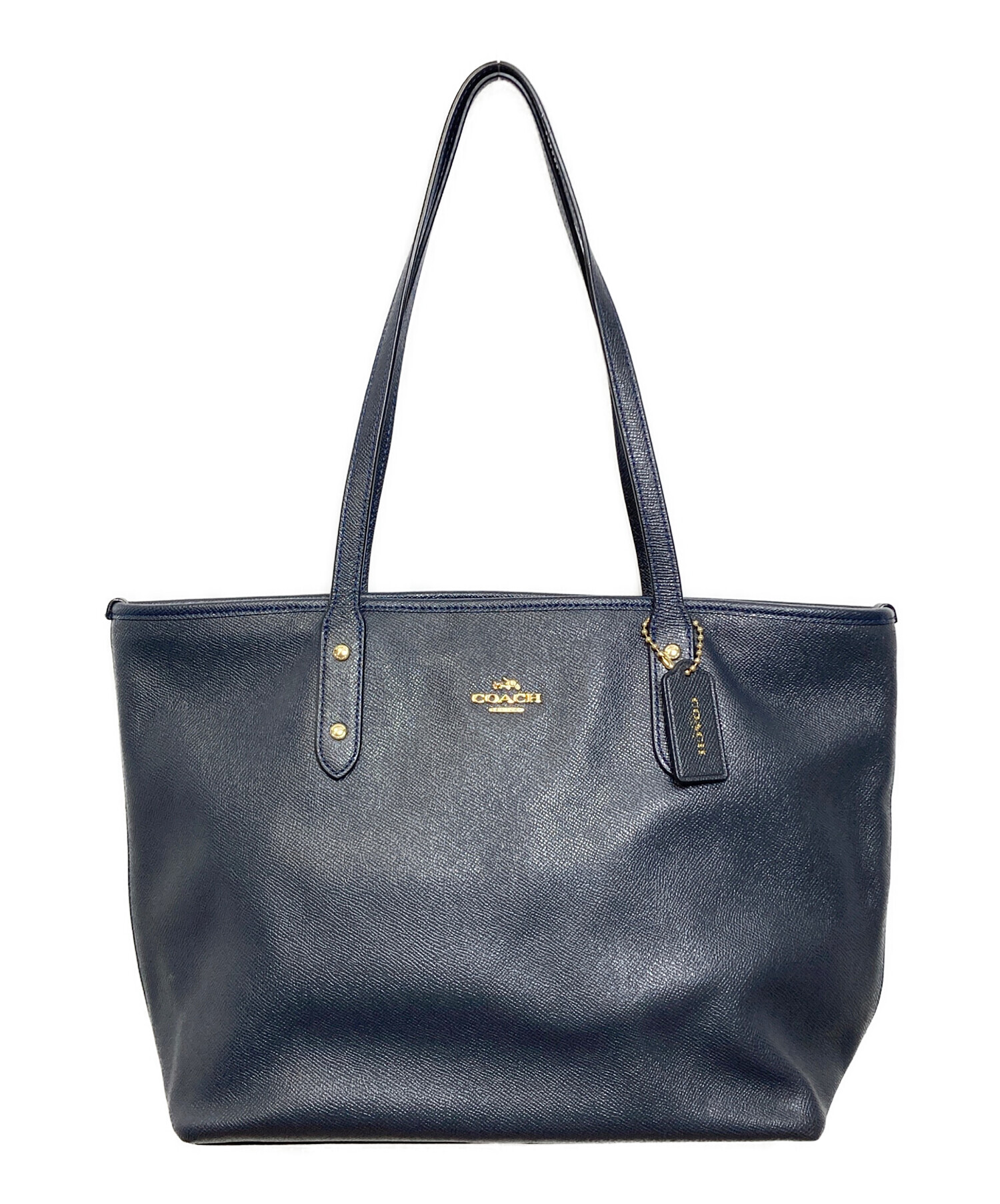 中古・古着通販】COACH (コーチ) トートバッグ ネイビー｜ブランド