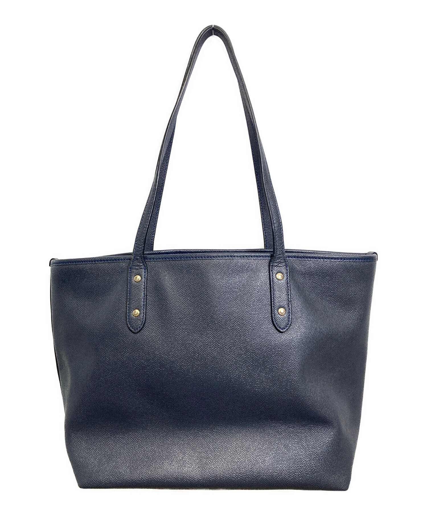 中古・古着通販】COACH (コーチ) トートバッグ ネイビー｜ブランド