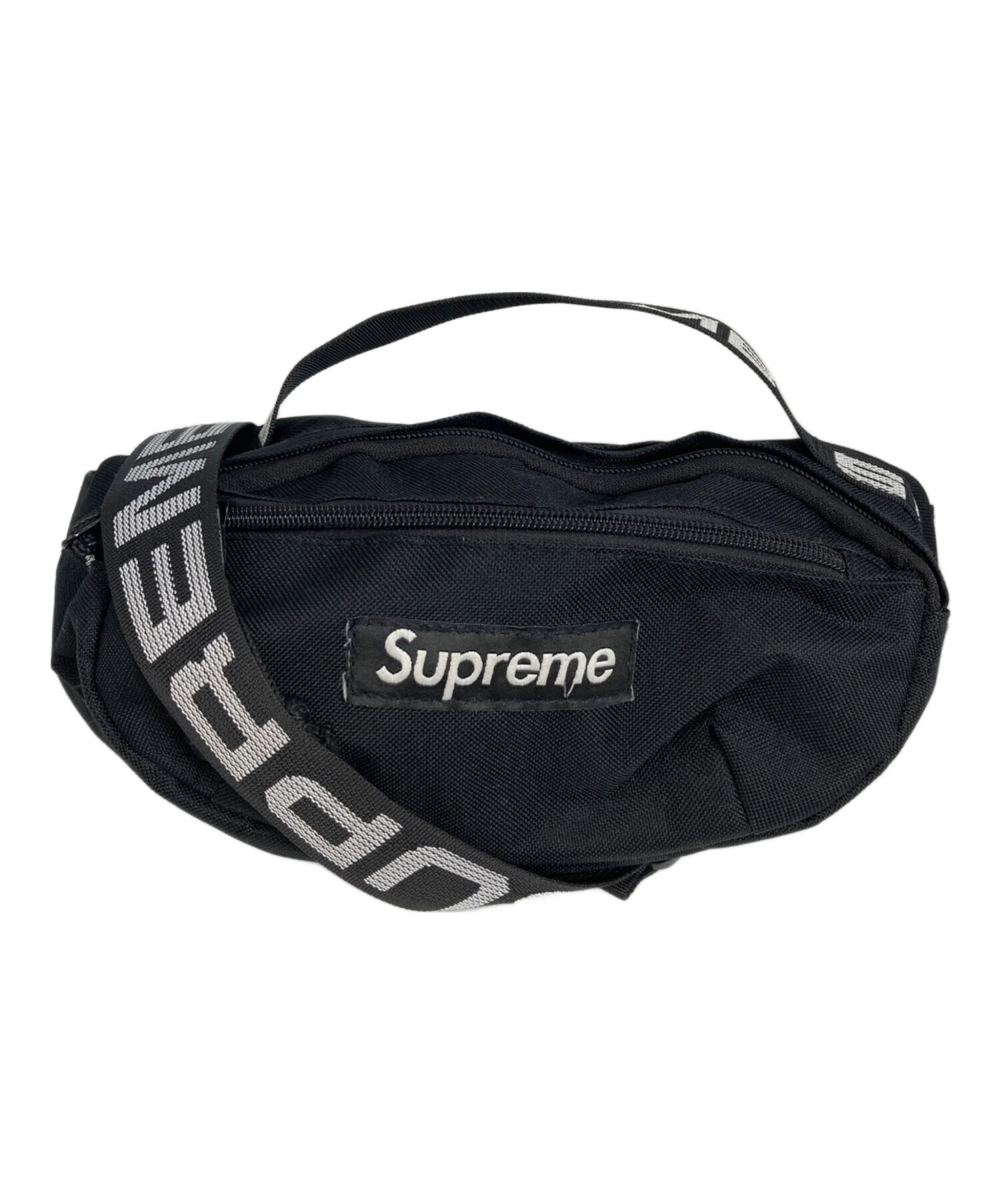【希少品】【本日23:59まで値下げ】supreme waist Bag 18s 中古・古着通販】SUPREME (シュプリーム) WAIST BAG ブラック
