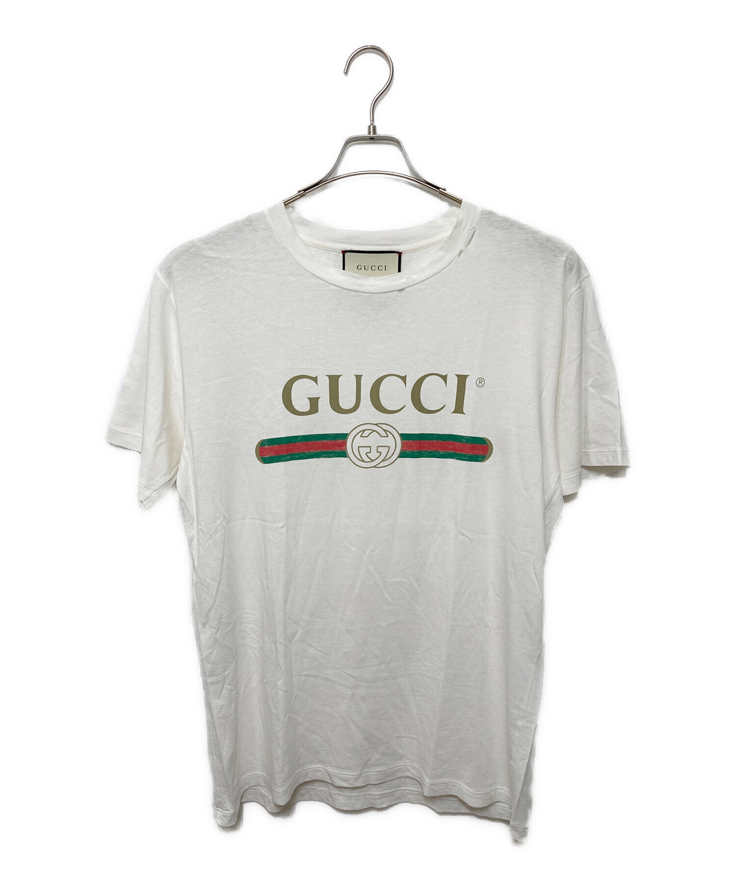 グッチ様 中古・古着通販】GUCCI (グッチ) Tシャツ ホワイト サイズ:XS