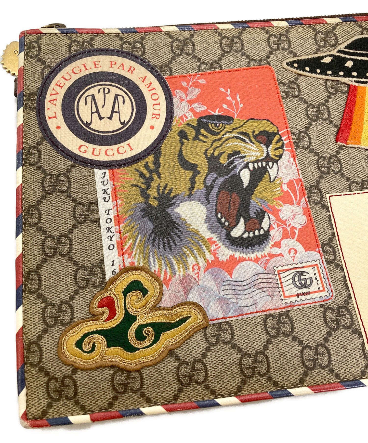 中古・古着通販】GUCCI (グッチ) クーリエ クラッチバッグ GG