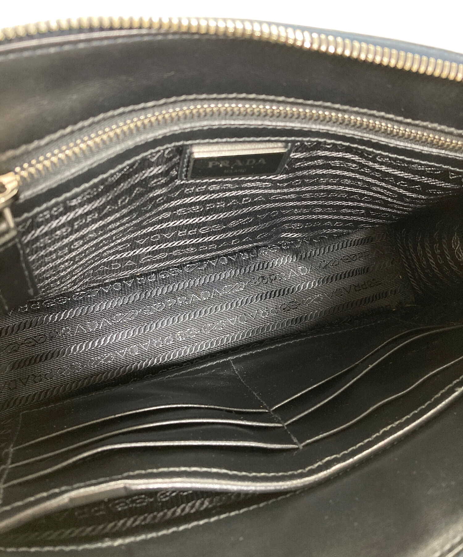 中古・古着通販】PRADA (プラダ) クラッチバッグ ネイビー｜ブランド