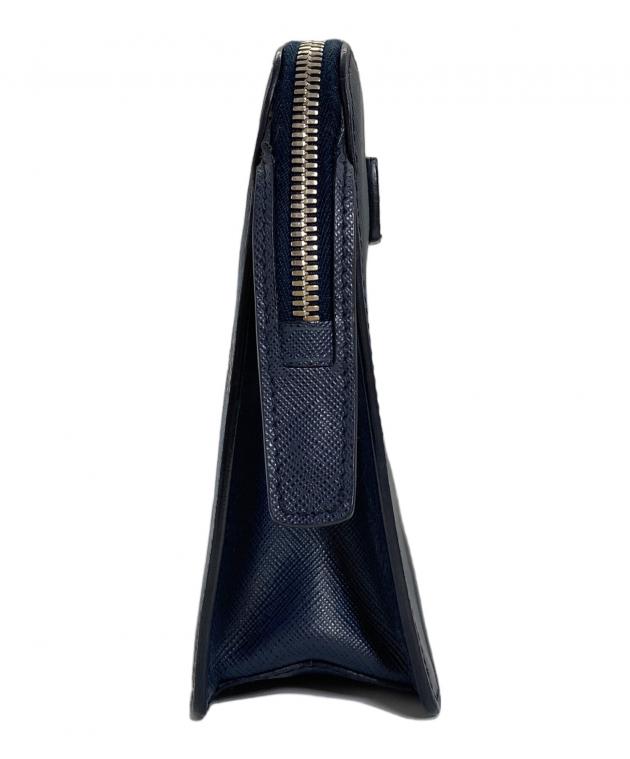 中古・古着通販】PRADA (プラダ) クラッチバッグ ネイビー｜ブランド