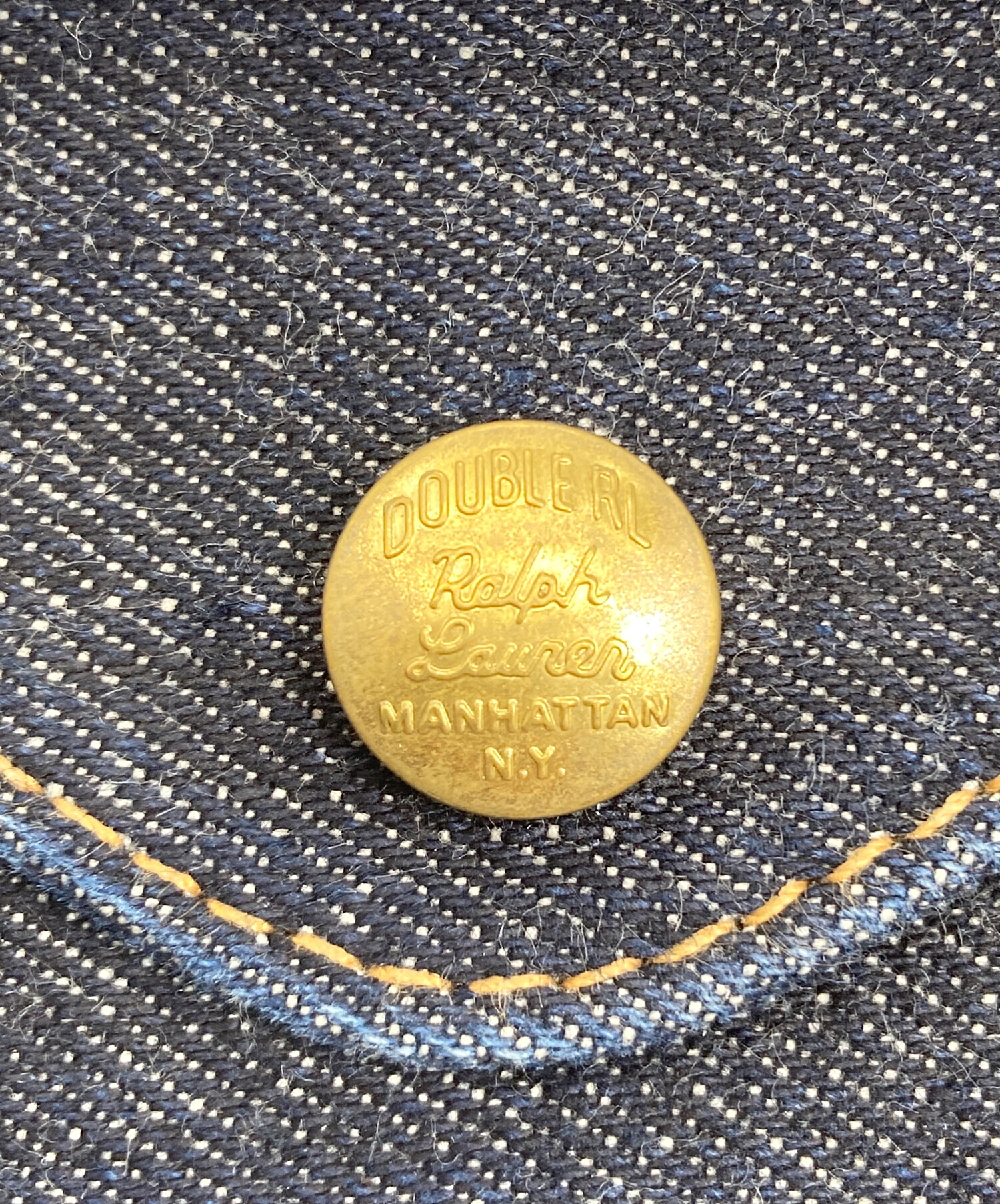 中古・古着通販】RRL (ダブルアールエル) デニム3つ折り財布