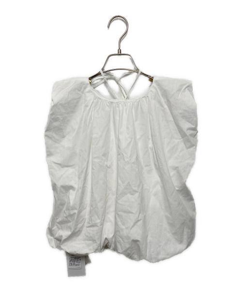 中古・古着通販】CLANE (クラネ) W FACE BALLOON GATHER RIBBON TOPS