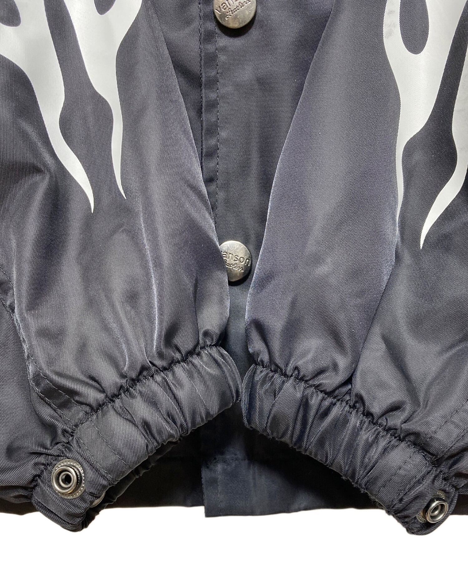 中古・古着通販】VANSON (バンソン) ナイロンジャケット ブラック