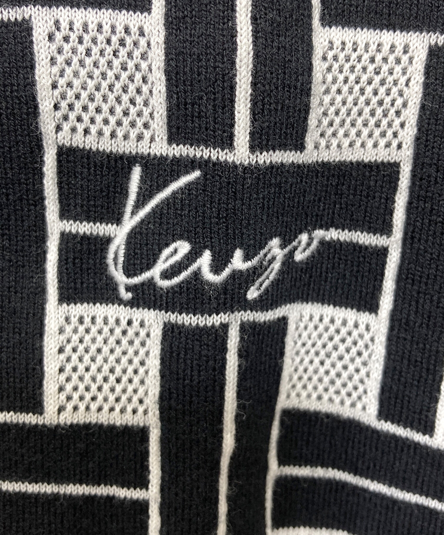 中古・古着通販】KENZO (ケンゾー) 総柄カーディガン グレー サイズ:M