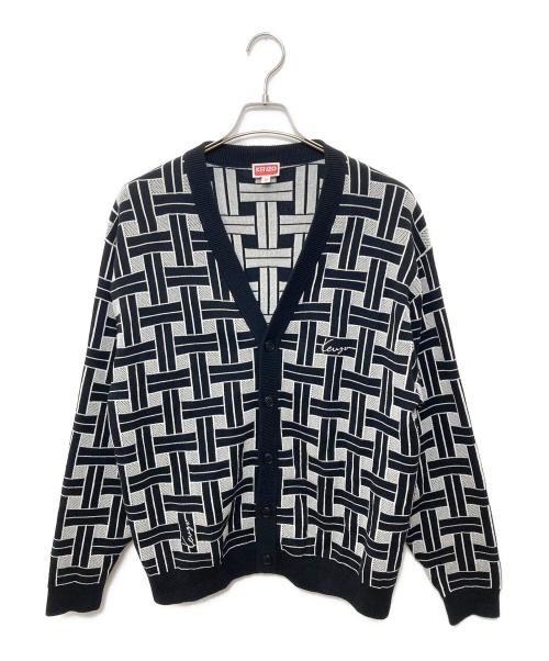 中古・古着通販】KENZO (ケンゾー) 総柄カーディガン グレー サイズ:M